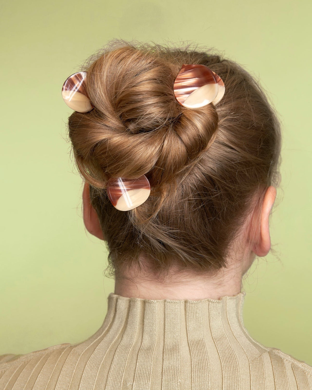 Mini pince à cheveux Châtaigne Coucou Suzette – vue principale