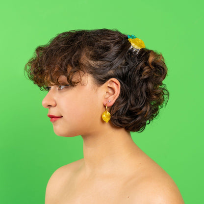Mini pince à cheveux Citron Coucou Suzette portée