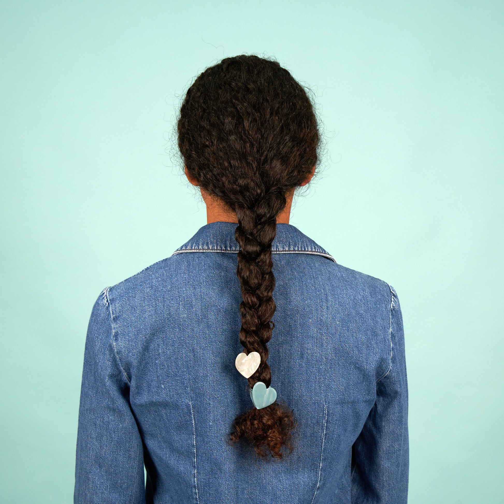Mini pince à cheveux Coeur Coucou Suzette bleu vue complémentaire 3