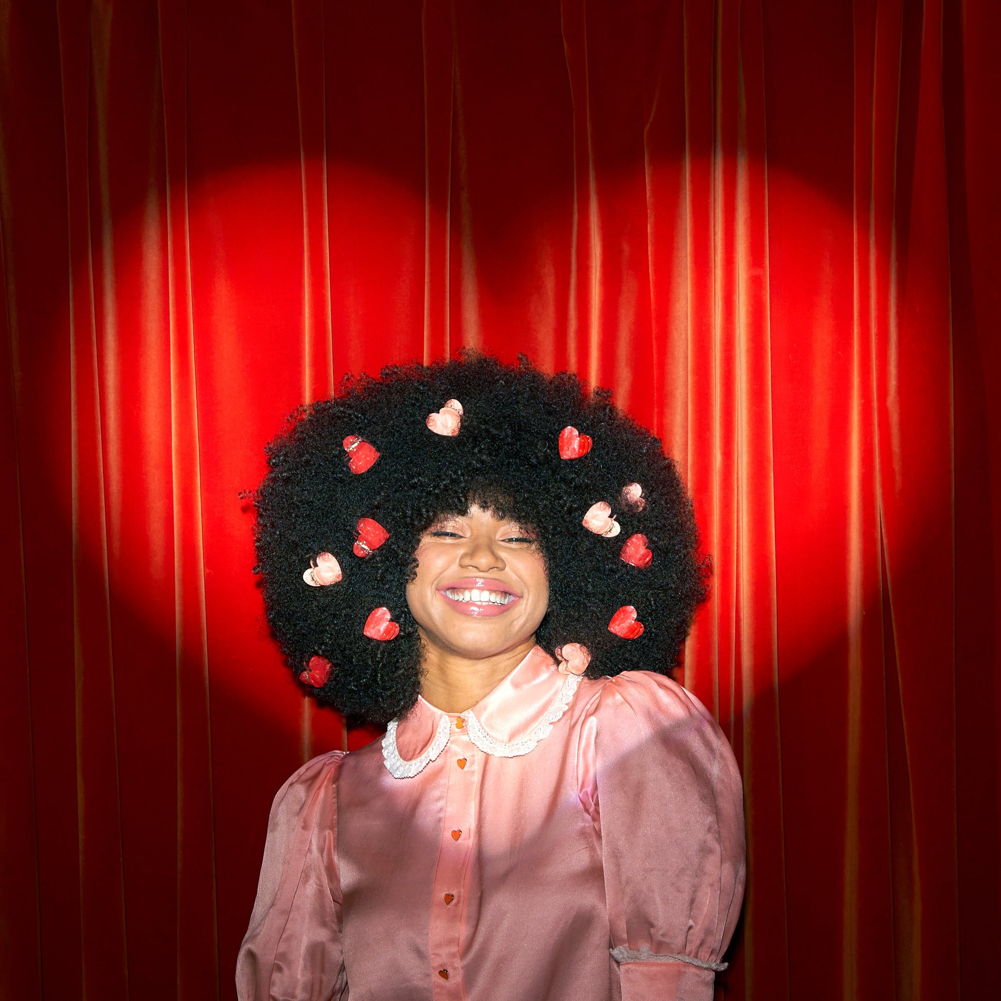 Mini pince à cheveux Coeur Coucou Suzette rouge vue complémentaire 5