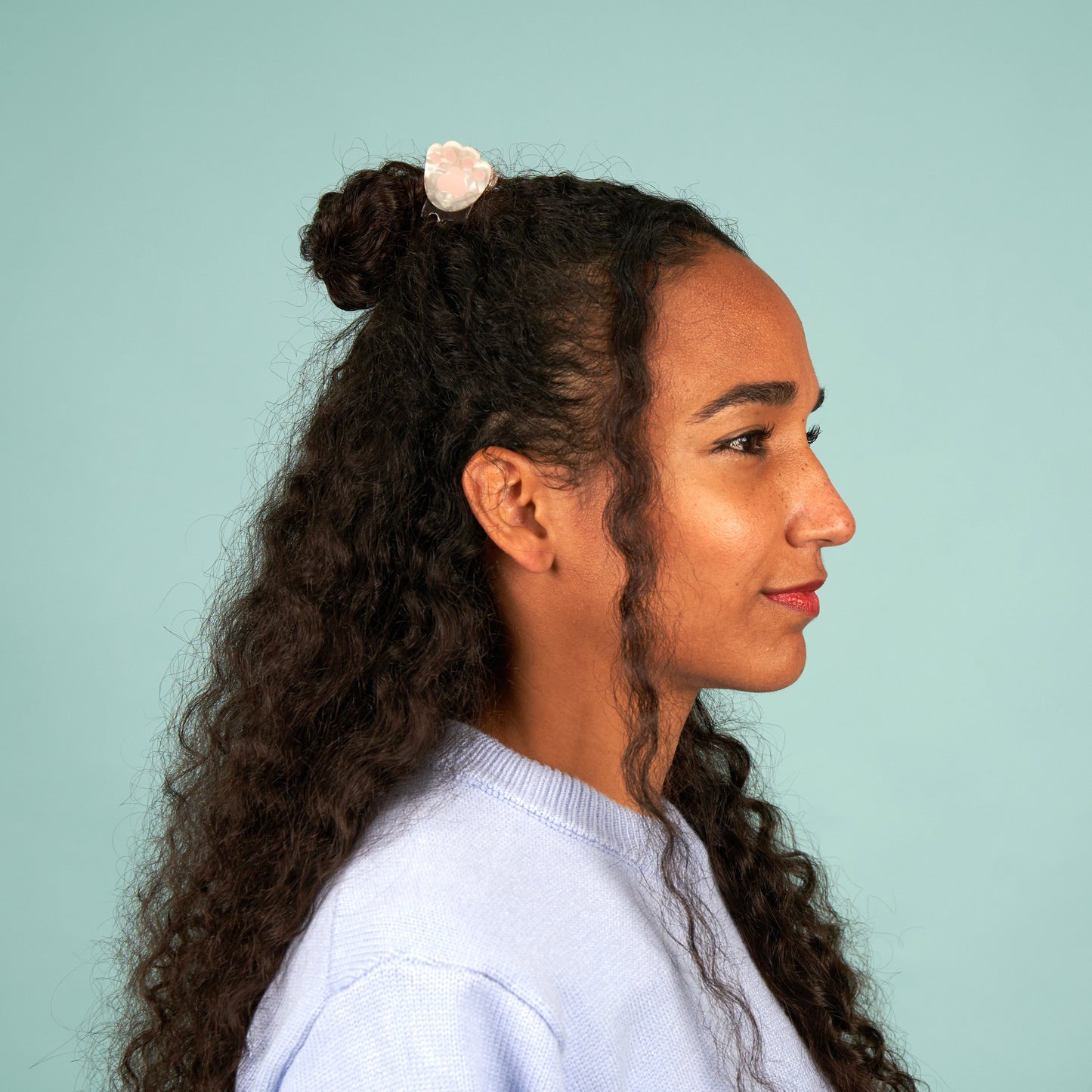 Mini pince à cheveux Coussinet Coucou Suzette portée