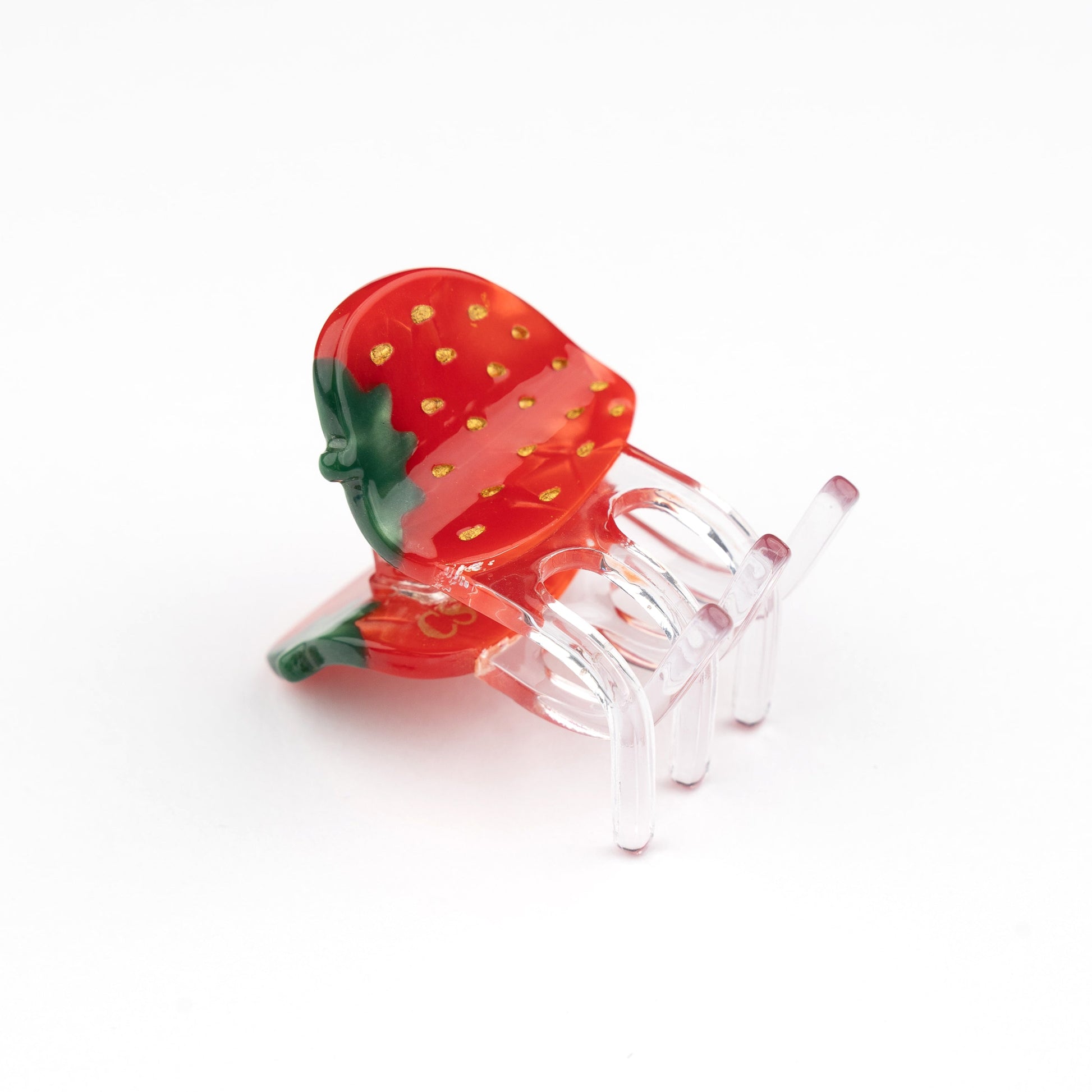 Mini pince à cheveux Fraise Coucou Suzette vue complémentaire 6 pince crabe
