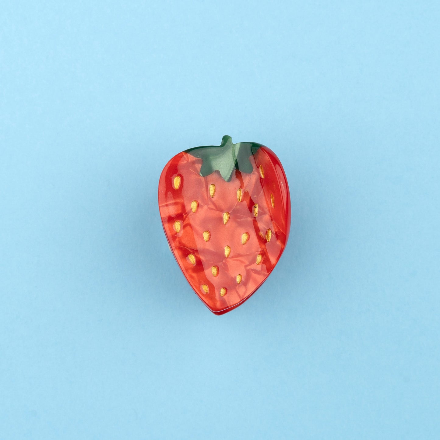 Mini pince à cheveux Fraise Coucou Suzette vue complémentaire 7 pince crocodile