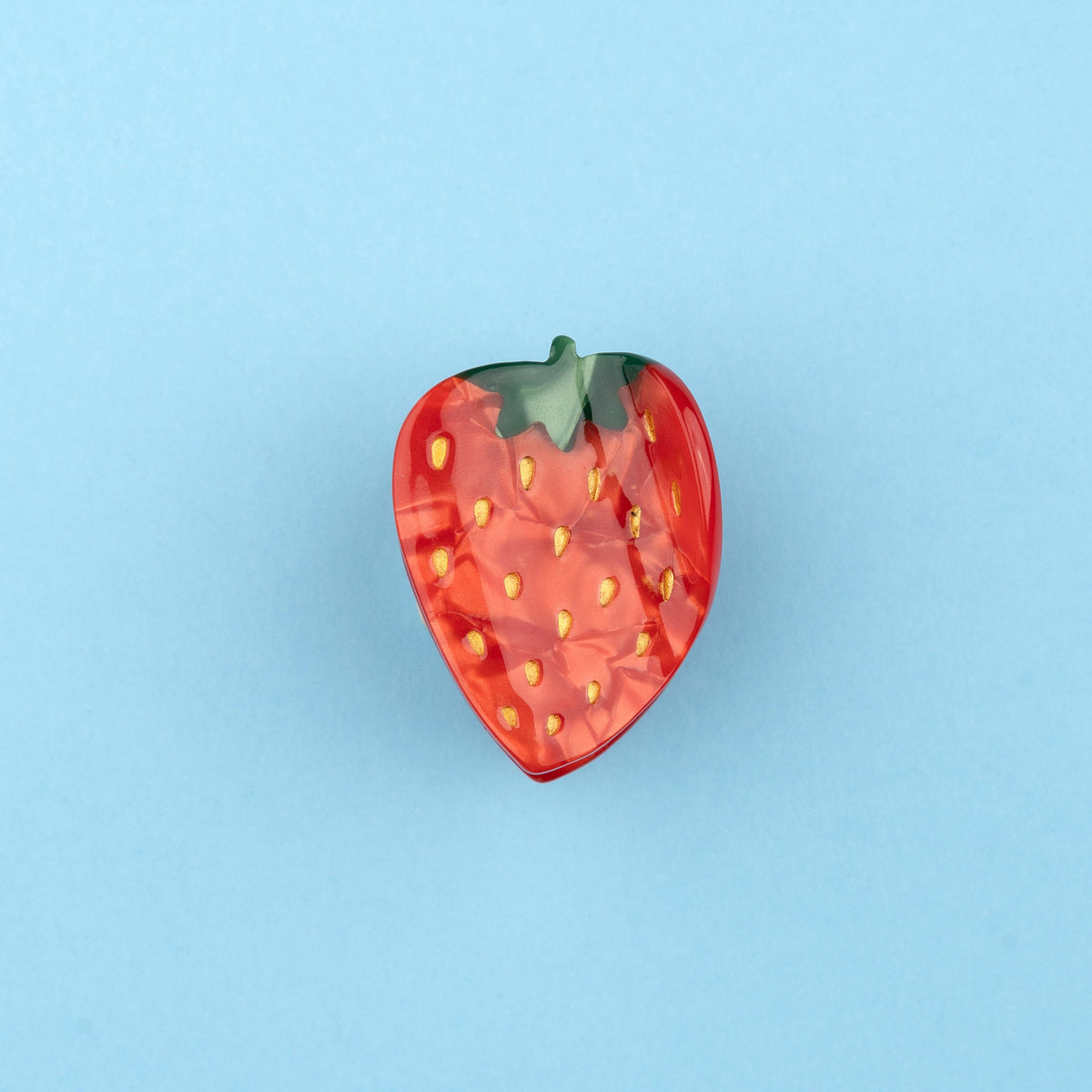 Mini pince à cheveux Fraise Coucou Suzette vue complémentaire 7 pince crocodile
