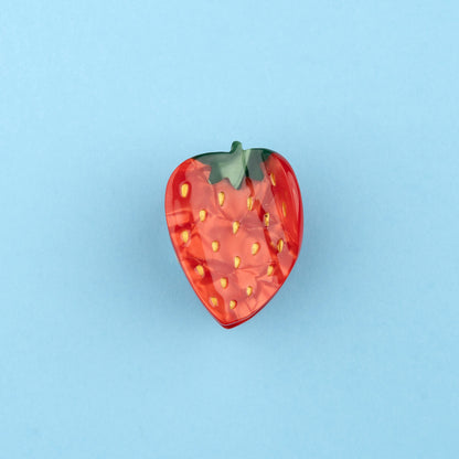 Mini pince à cheveux Fraise Coucou Suzette vue complémentaire 7 pince crocodile