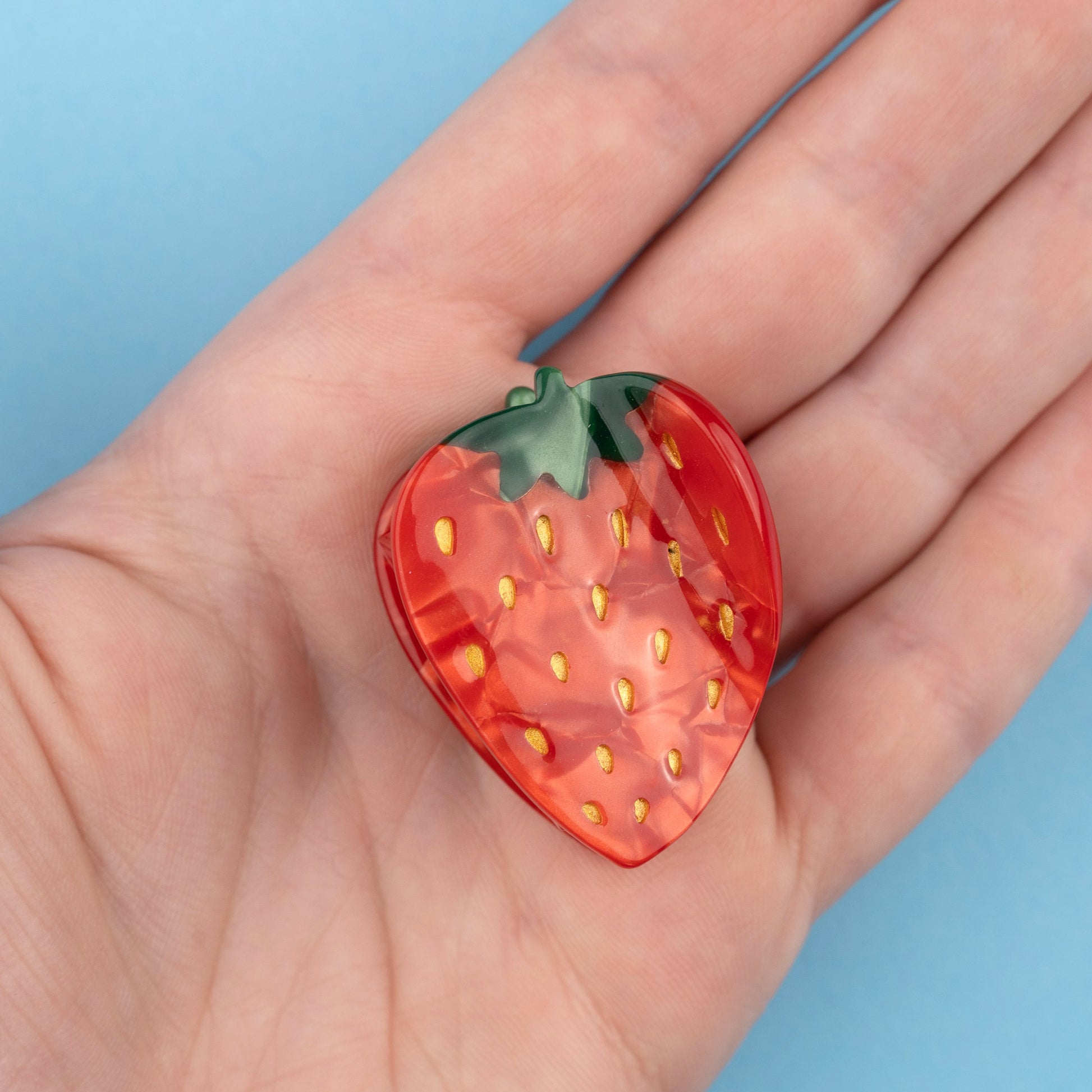 Mini pince à cheveux Fraise Coucou Suzette vue complémentaire 9 pince crocodile