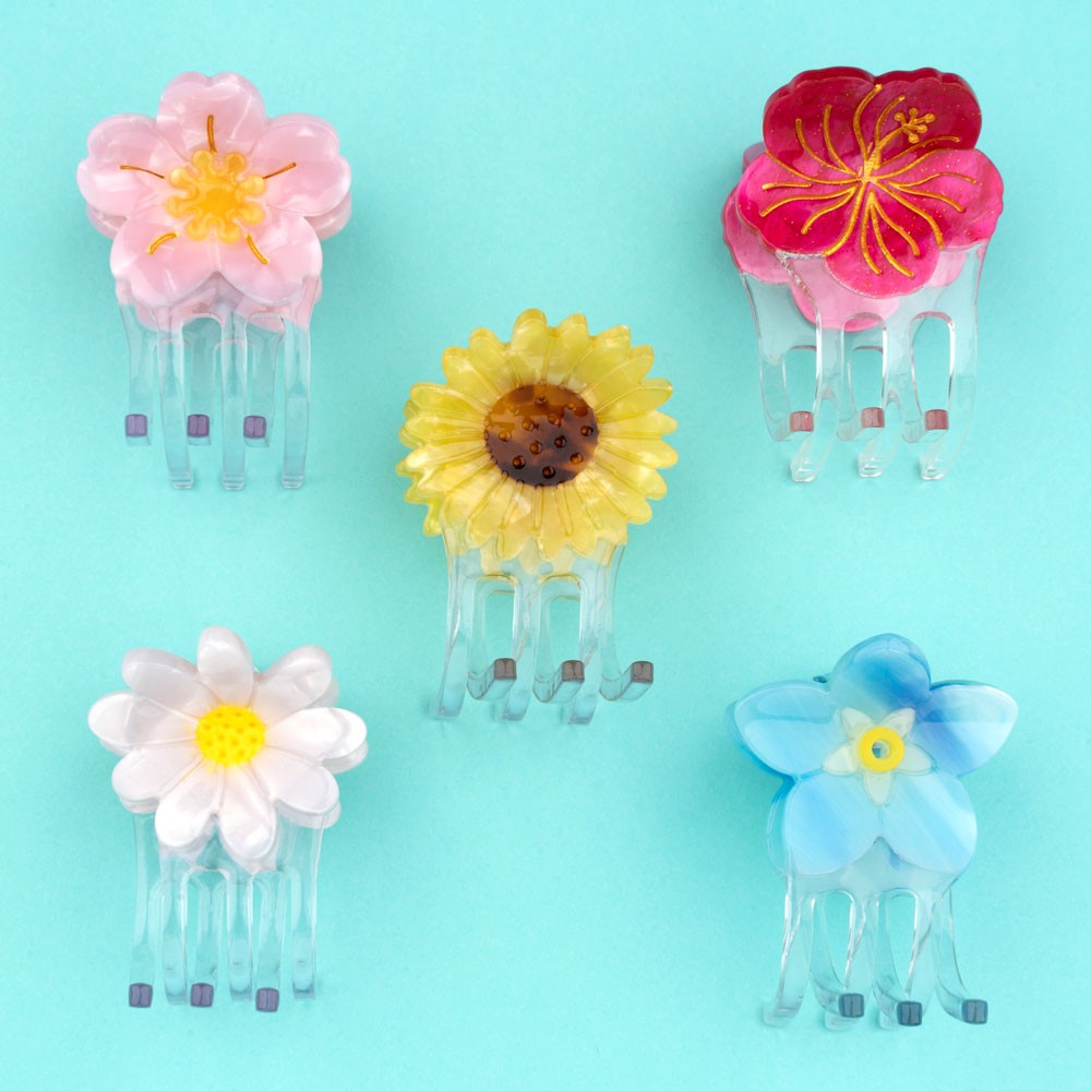 Mini pince à cheveux Hibiscus Coucou Suzette vue complémentaire 5