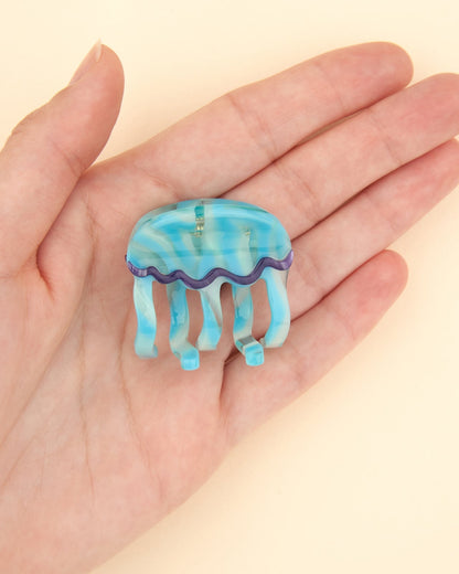 Mini pince à cheveux Méduse bleue Coucou Suzette – vue principale