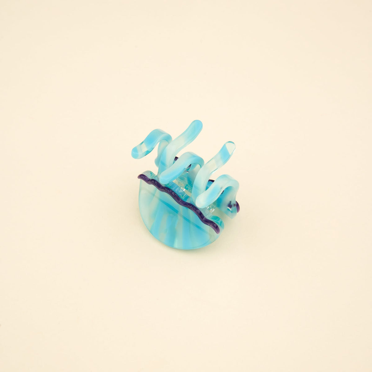 Mini pince à cheveux Méduse bleue Coucou Suzette – vue complémentaire 3