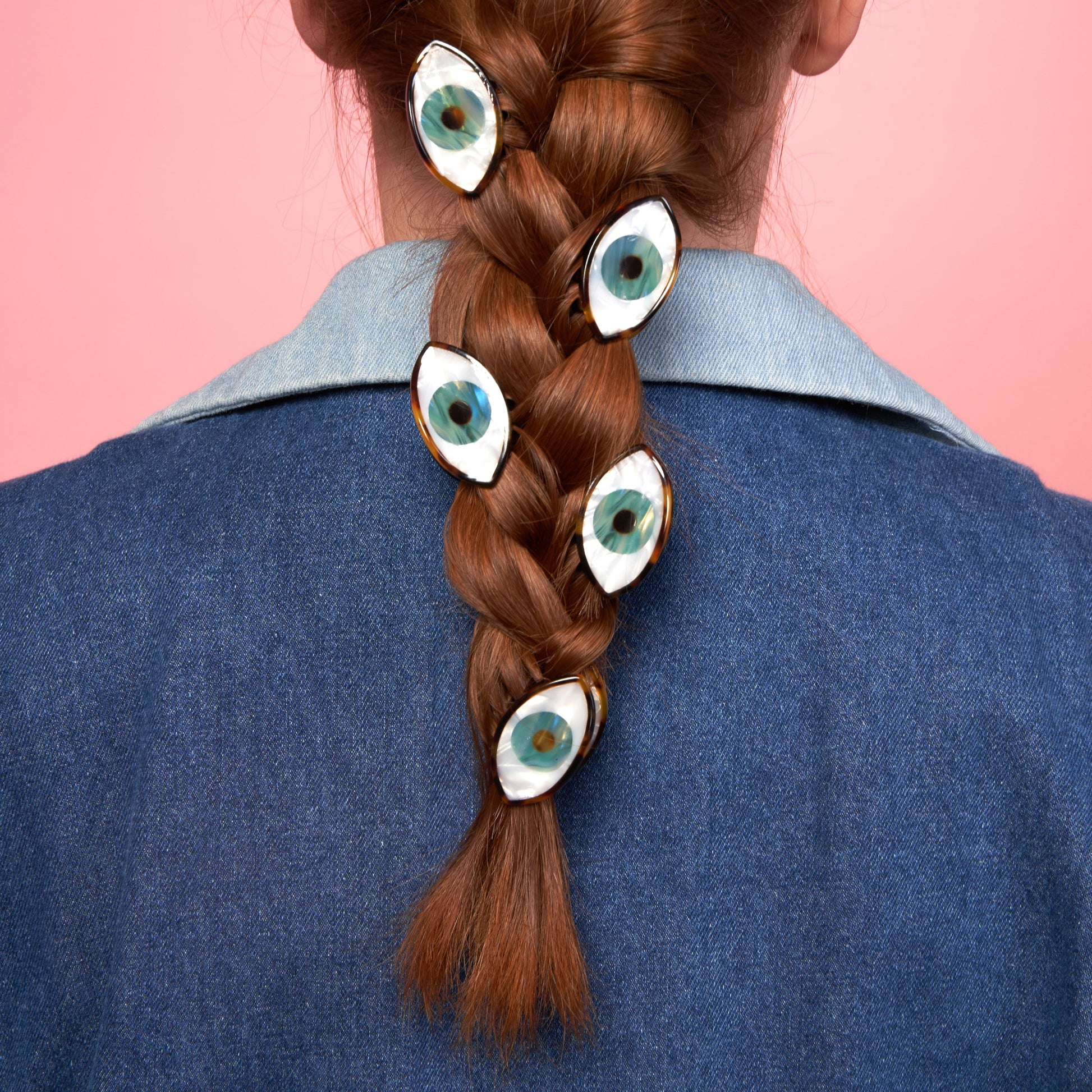 Mini pince à cheveux Oeil bleu Coucou Suzette vue complémentaire 2