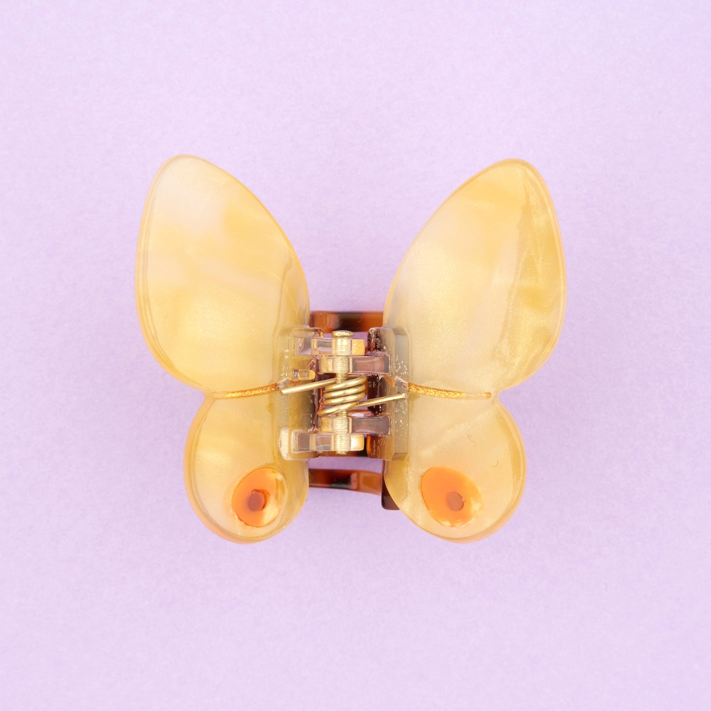 Mini pince à cheveux Papillon jaune Coucou Suzette vue complémentaire 4
