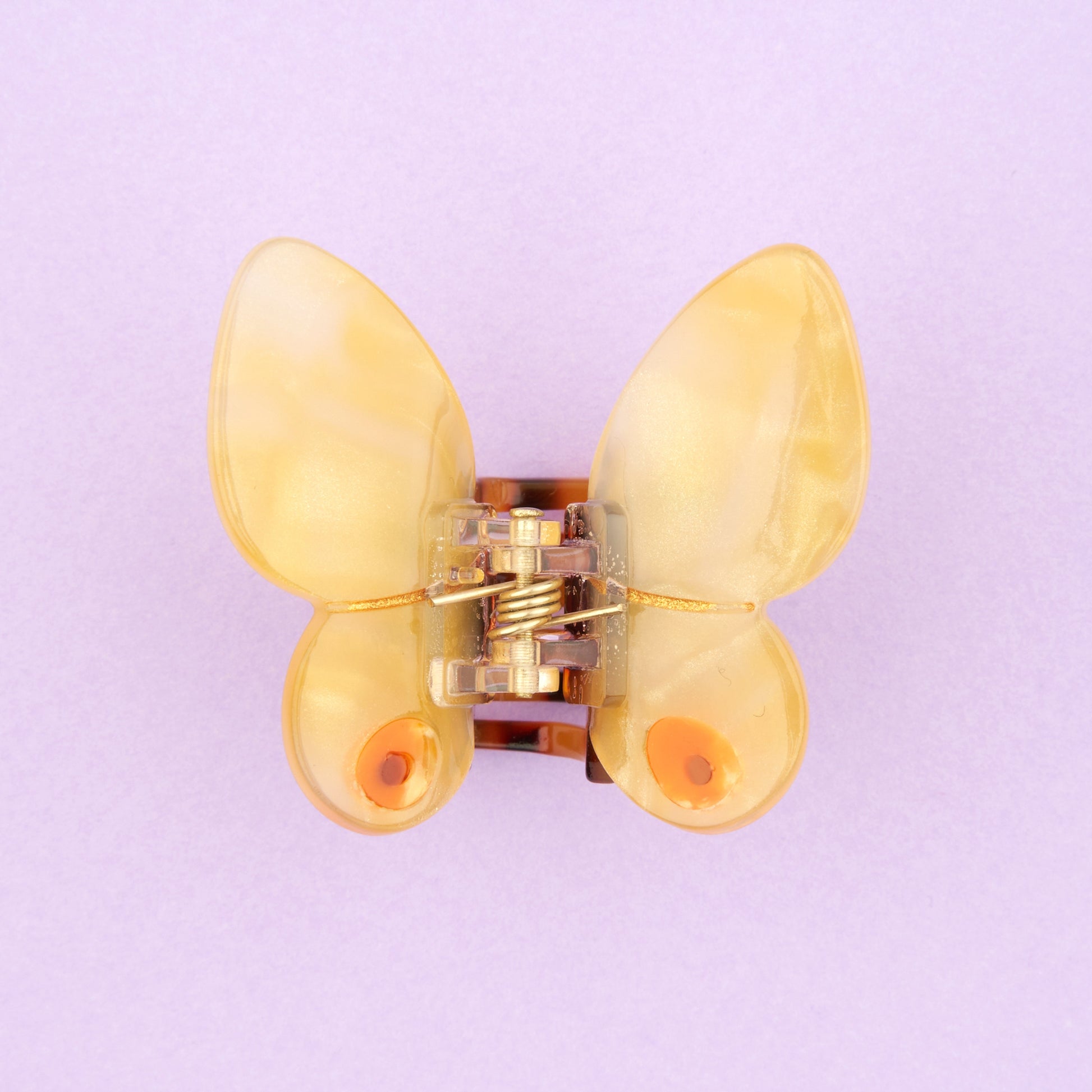 Mini pince à cheveux Papillon jaune Coucou Suzette vue complémentaire 4