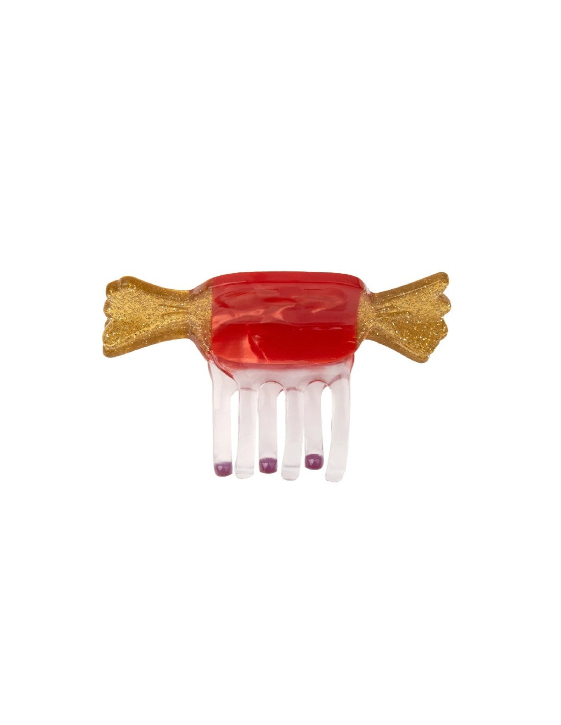 Mini pince à cheveux Papillotte rouge Coucou Suzette vue produit