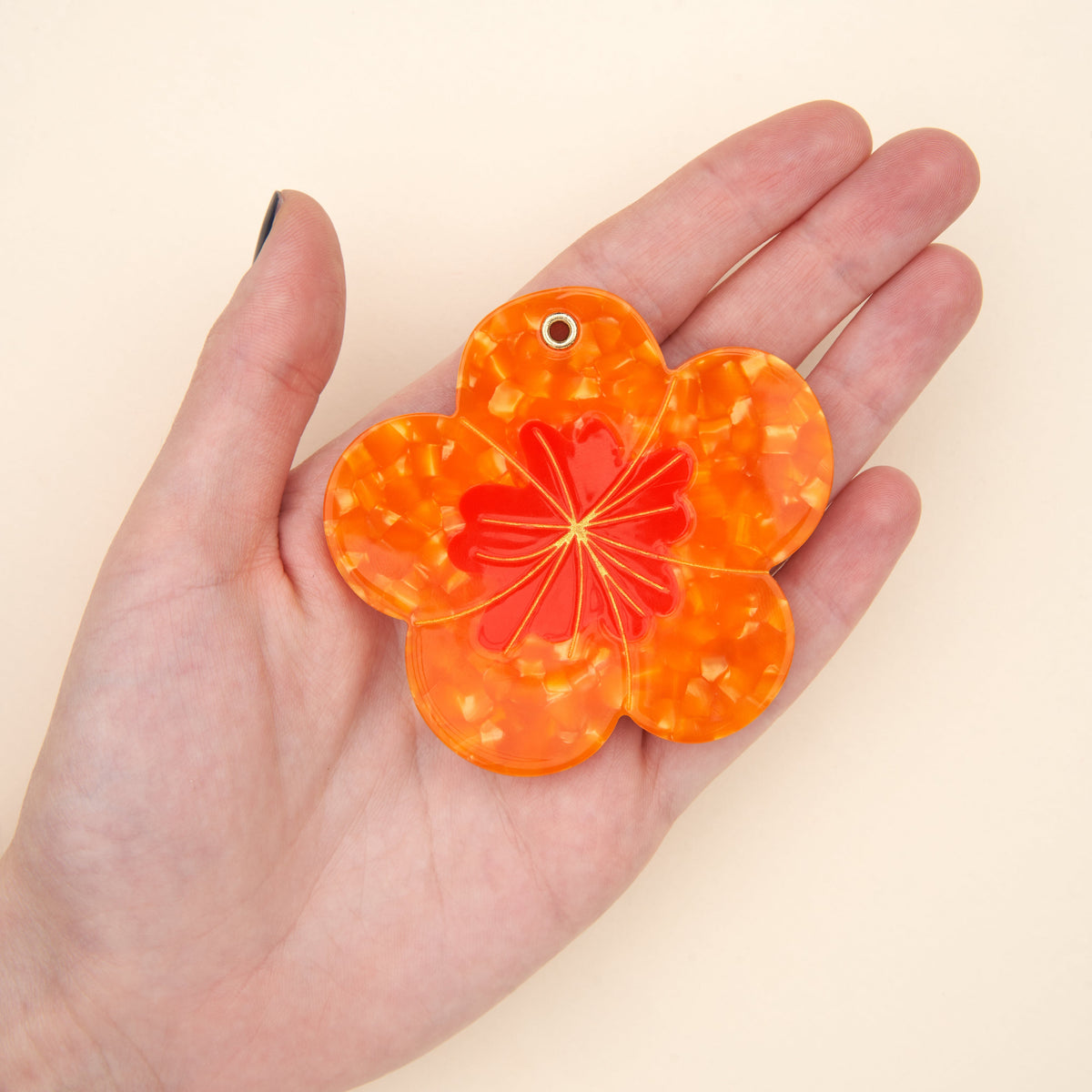 Miroir de poche Capucine orange Coucou Suzette – vue complémentaire 3