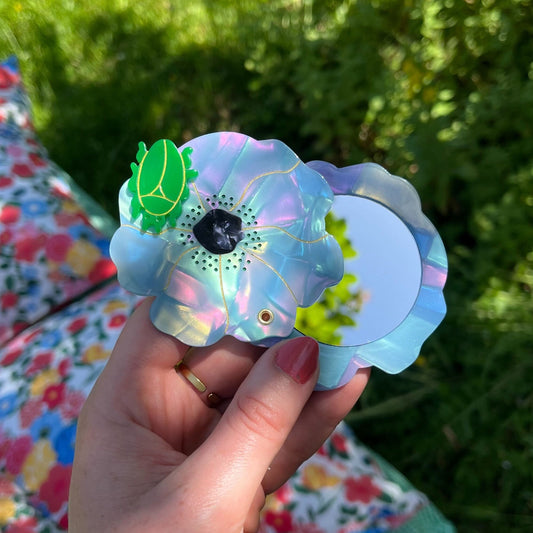 Miroir Fleur bleue Coucou Suzette vue produit