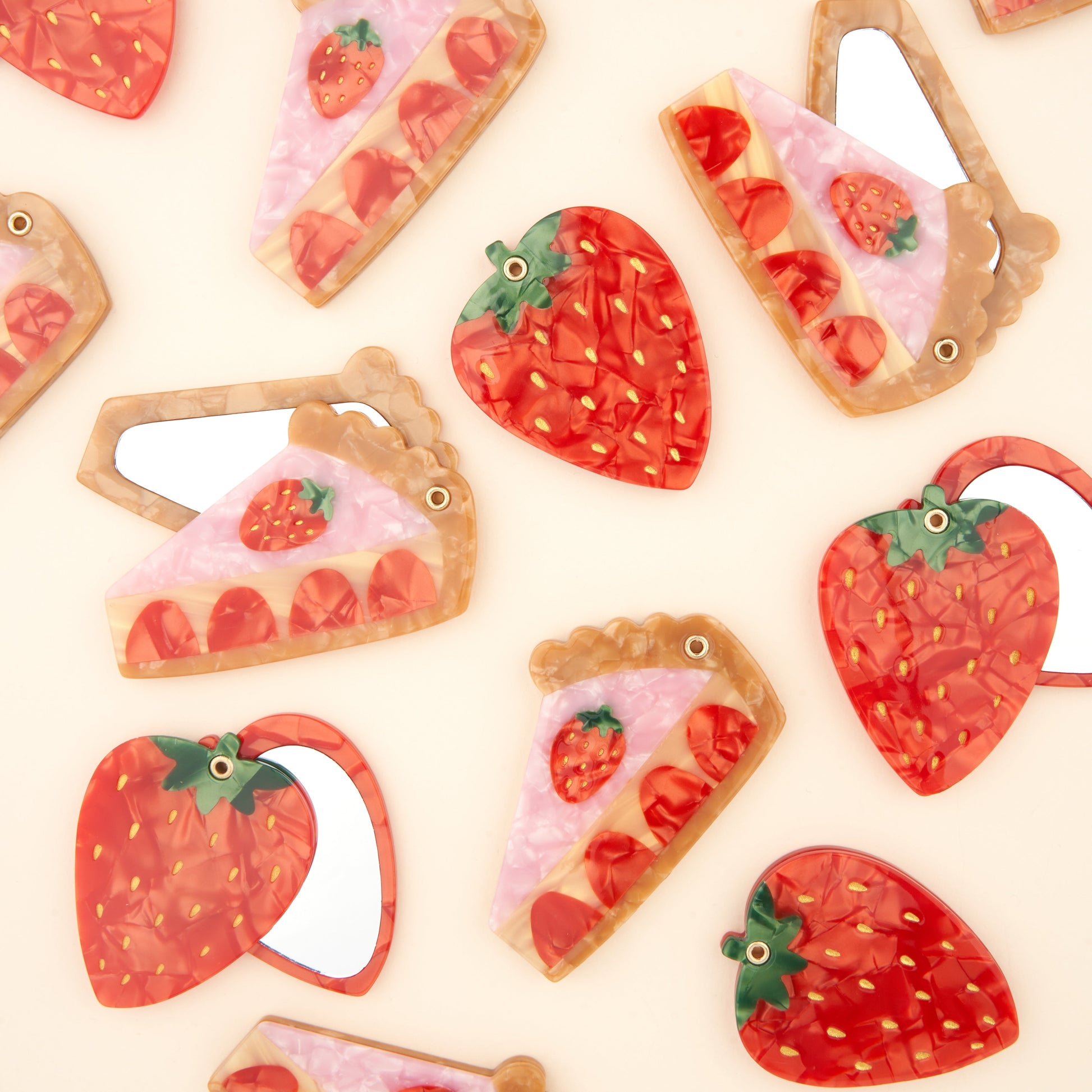 Détail du Miroir Tarte aux fraises Coucou Suzette