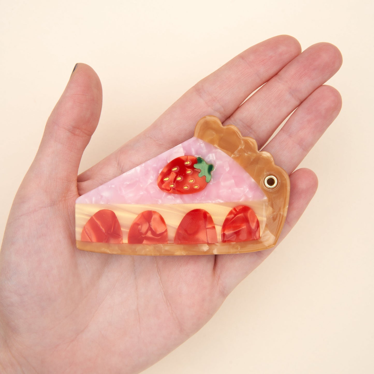 Miroir Tarte aux fraises Coucou Suzette format en main