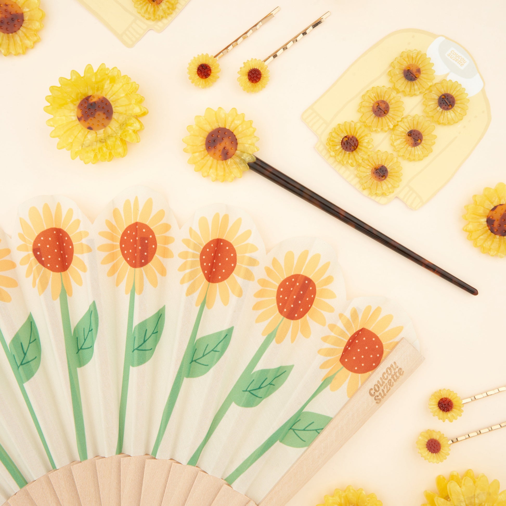 Pic à cheveux Tournesol Coucou Suzette vue complémentaire 8