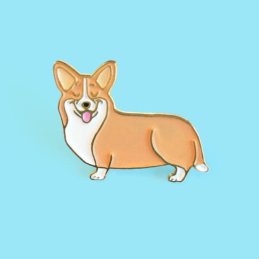 Pin's Corgi Coucou Suzette en émail