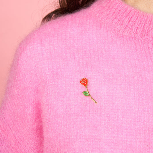 Pin's Rose Coucou Suzette en émail