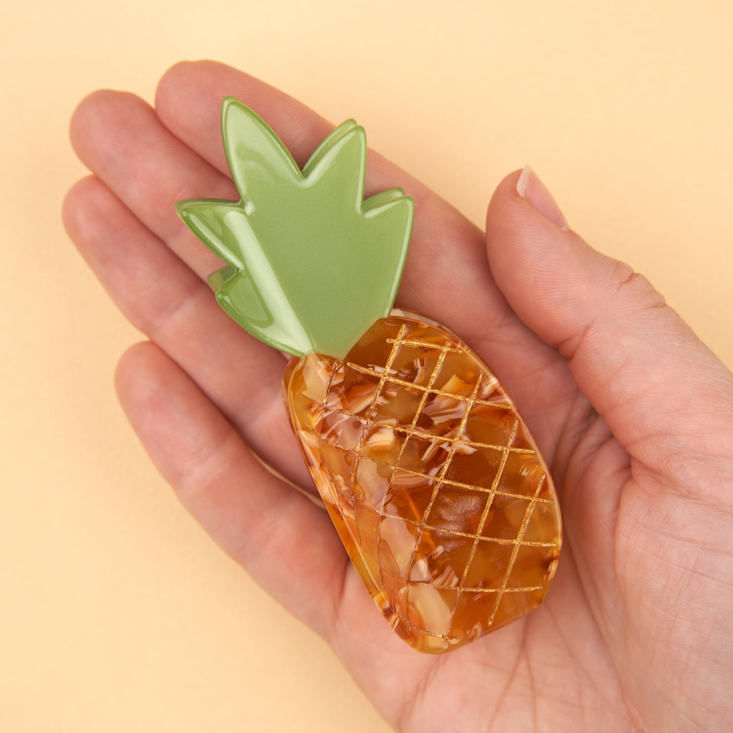 Pince à cheveux Ananas Coucou Suzette vue produit