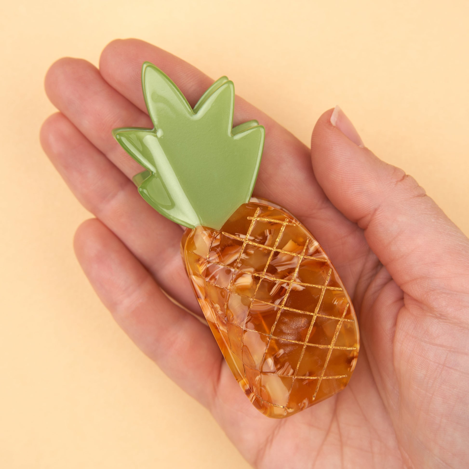 Pince à cheveux Ananas Coucou Suzette vue produit