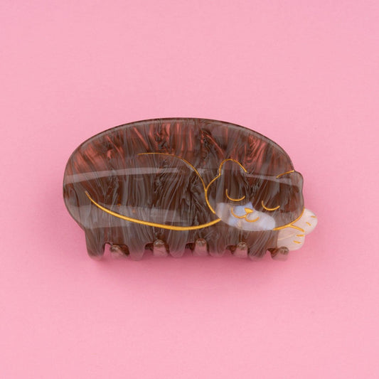 Pince à cheveux Chat Dodo: marron irisé Coucou Suzette vue produit