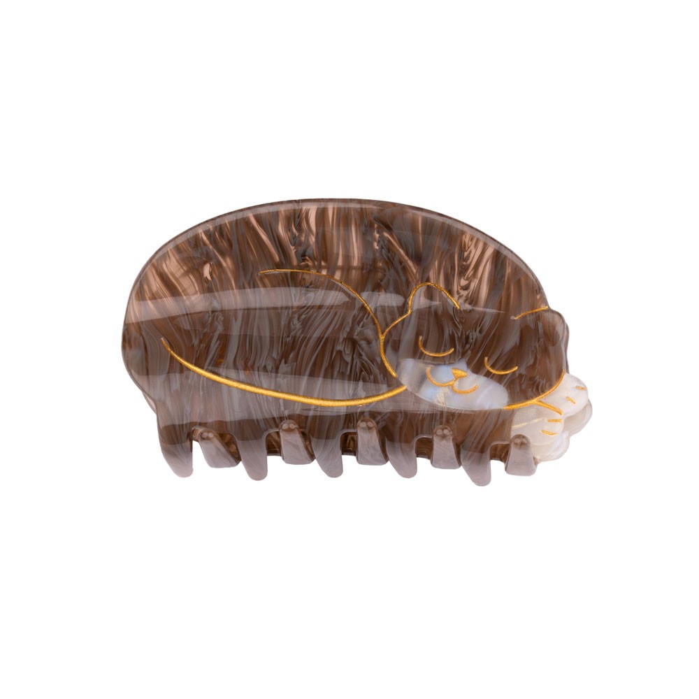 Pince à cheveux Chat Dodo: marron irisé Coucou Suzette vue complémentaire 4