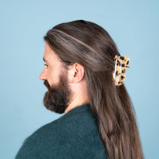 Pince à cheveux Chat gouttière: (tacheté fond beige) Coucou Suzette vue produit