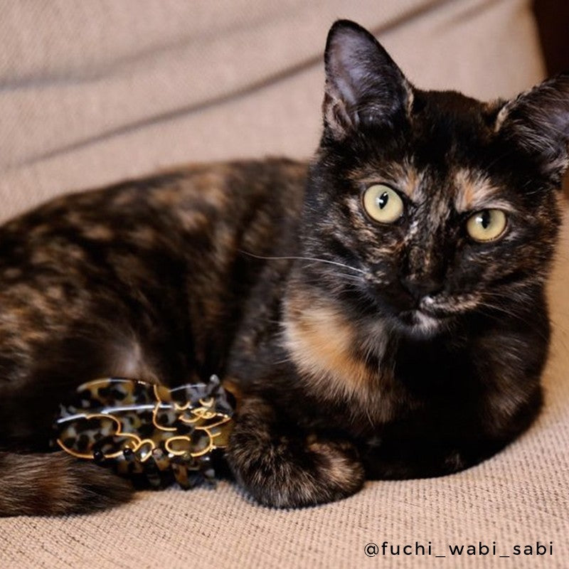 Pince à cheveux Chat isabelle (noir et roux) Coucou Suzette vue complémentaire 4