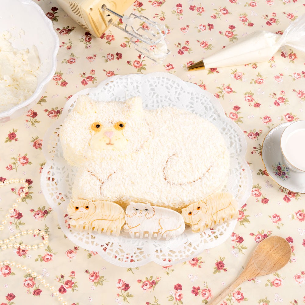 Pince à cheveux Chat persan: blanc Coucou Suzette vue complémentaire 8