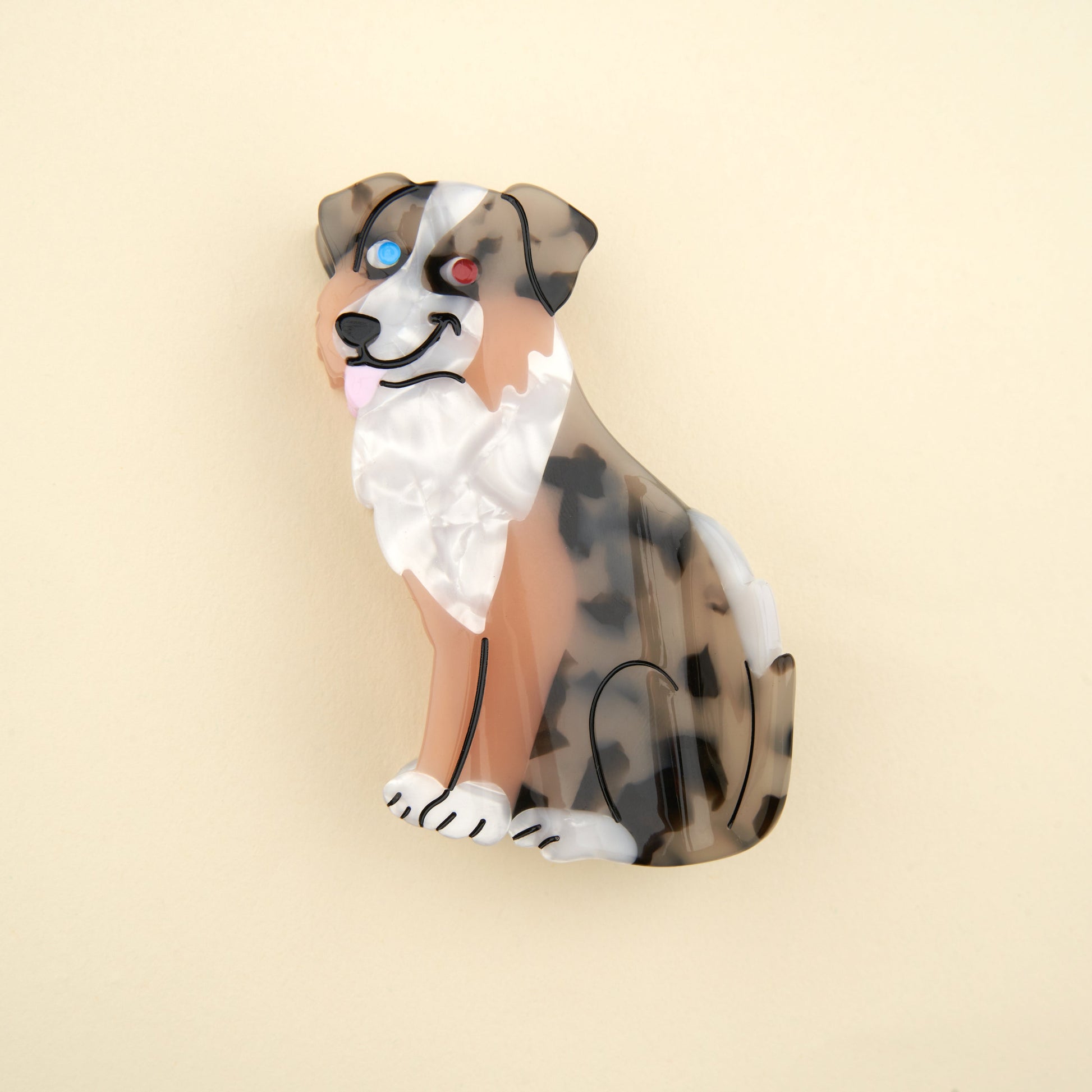 Pince à cheveux Chien Berger Australien Coucou Suzette vue produit