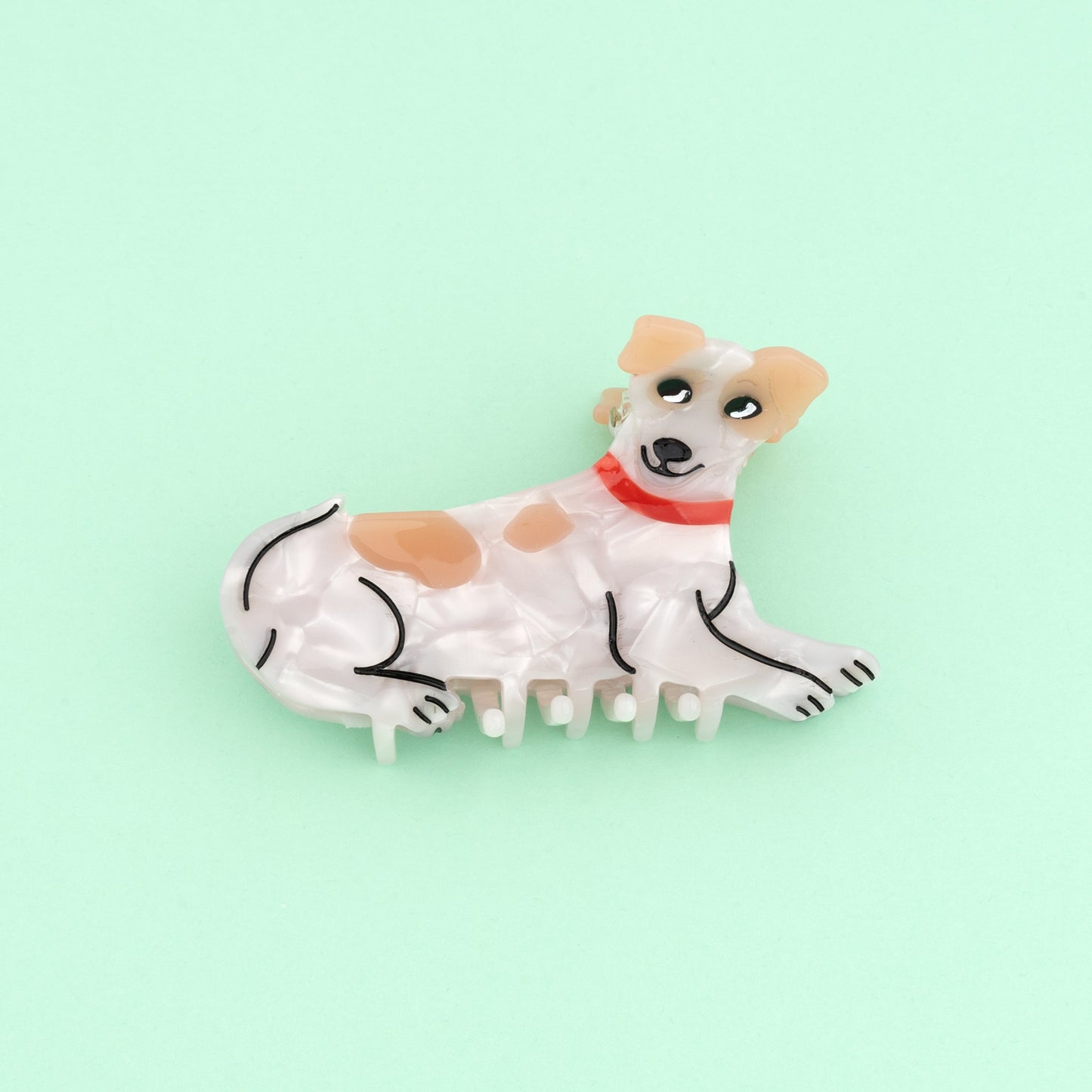 Pince à cheveux Chien Jack Russel Coucou Suzette vue produit