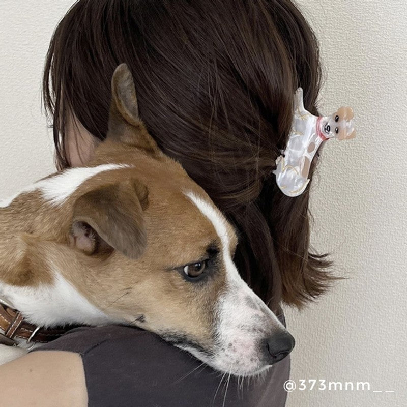Pince à cheveux Chien Jack Russel Coucou Suzette vue complémentaire 2
