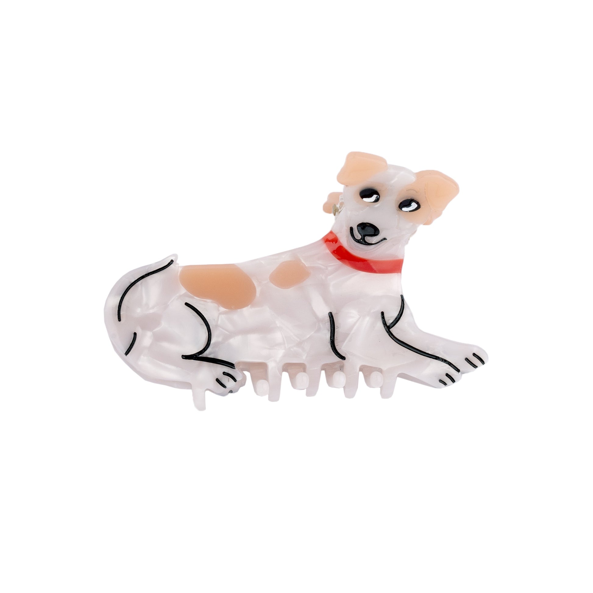 Pince à cheveux Chien Jack Russel Coucou Suzette vue complémentaire 4