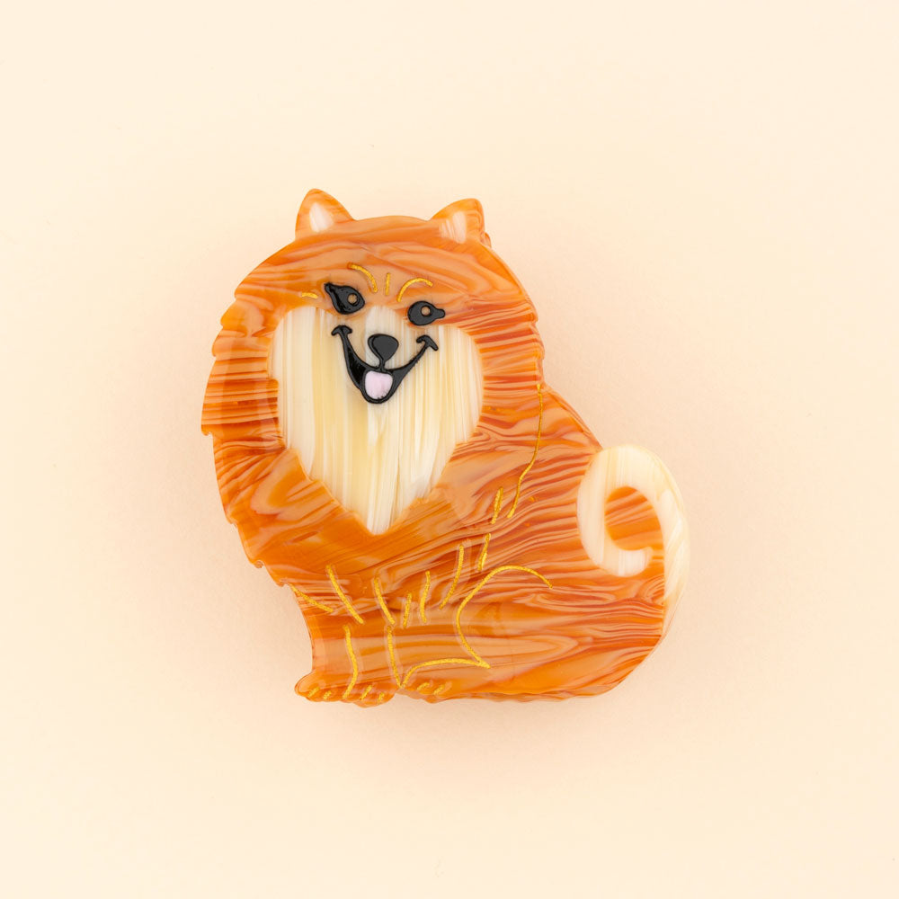 Pince à cheveux Chien Spitz Coucou Suzette vue produit