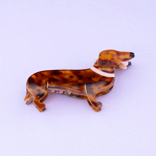 Pince à cheveux Chien Teckel Coucou Suzette vue produit