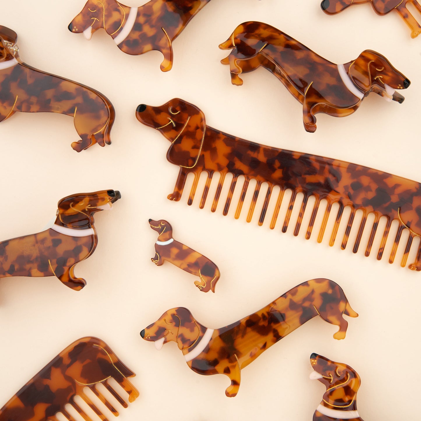 Pince à cheveux Chien Teckel Coucou Suzette vue complémentaire 5