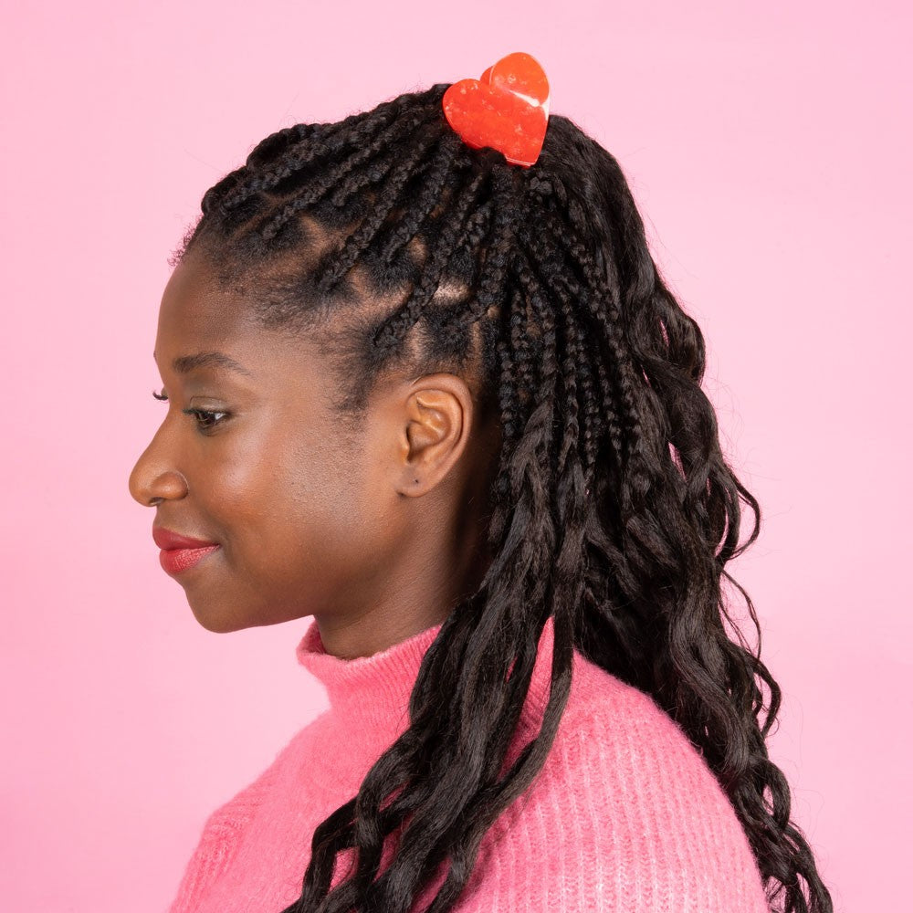 Pince à cheveux Coeur Coucou Suzette Coeur Rouge vue produit