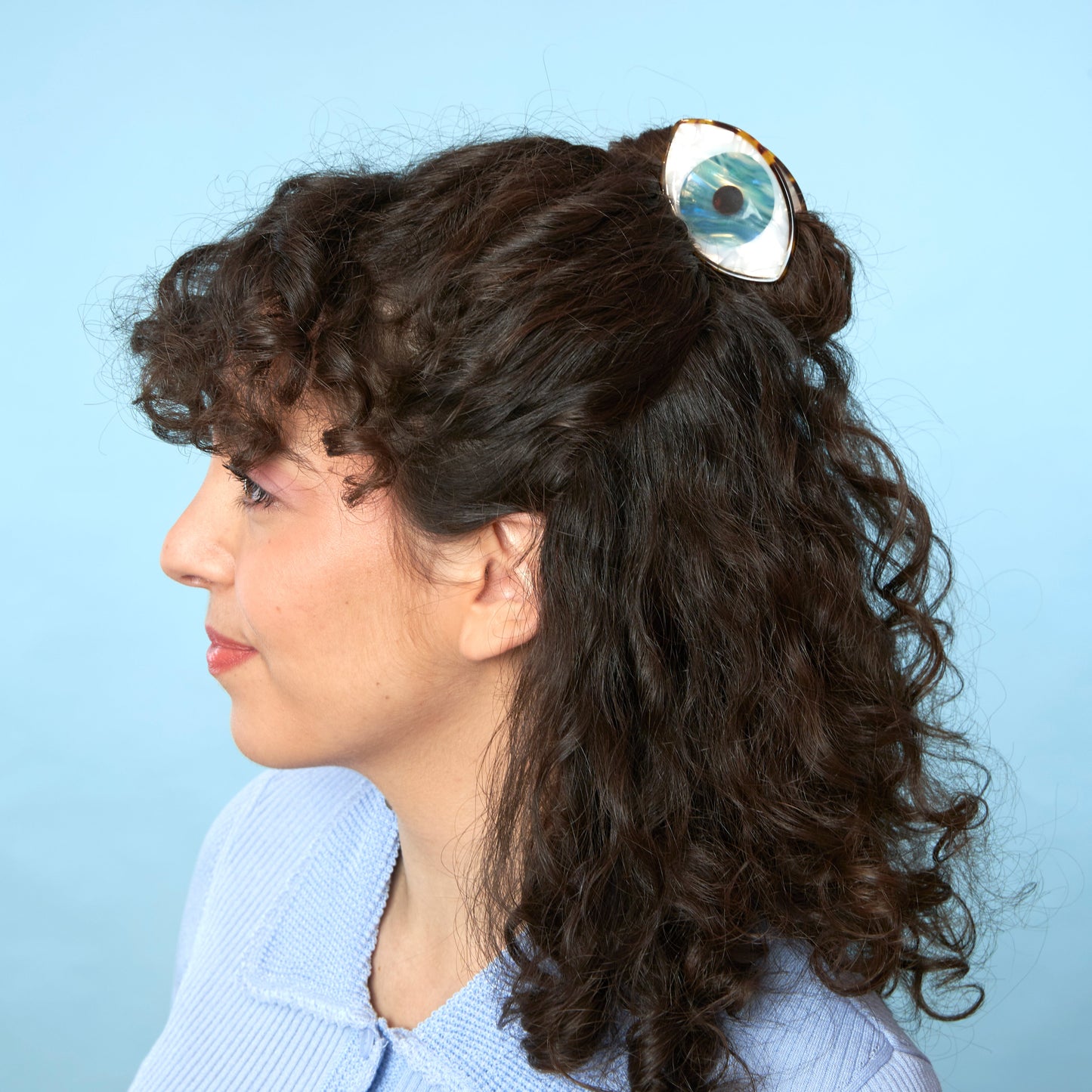 Pince à cheveux Oeil Coucou Suzette Oeil - Bleu vue produit