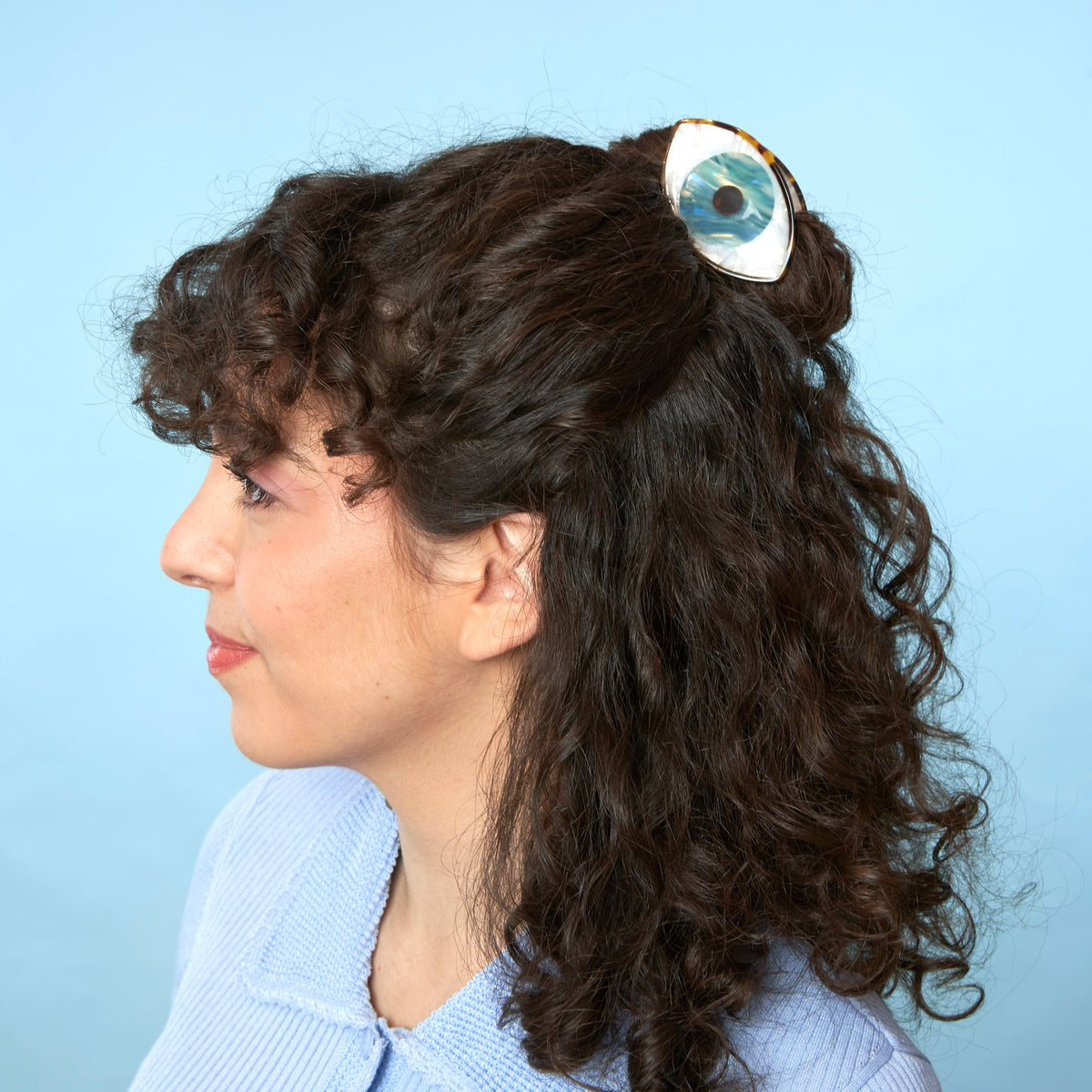 Pince à cheveux Oeil Coucou Suzette Oeil - Bleu vue produit