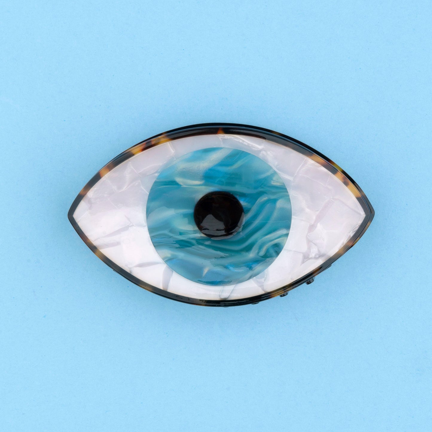 Pince à cheveux Oeil Coucou Suzette Oeil - Bleu portée