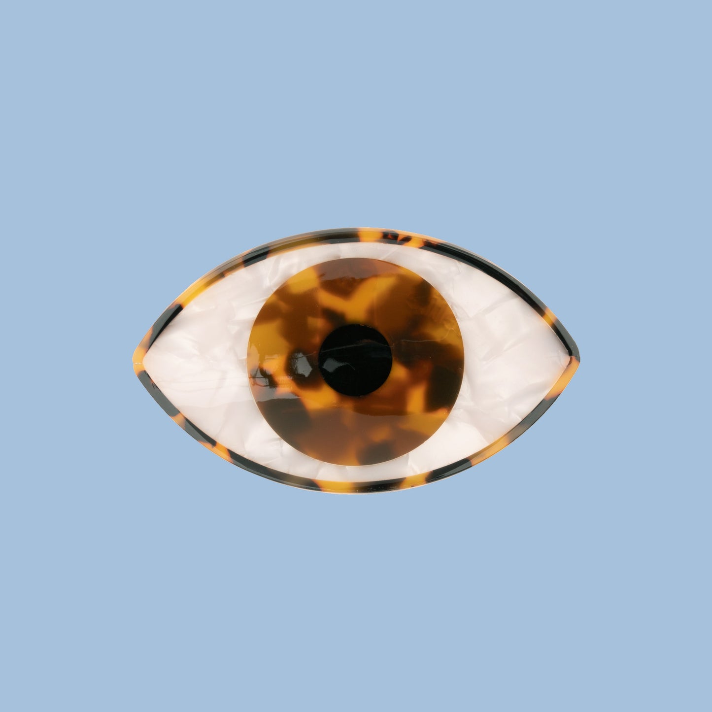 Pince à cheveux Oeil Coucou Suzette Oeil - Marron portée