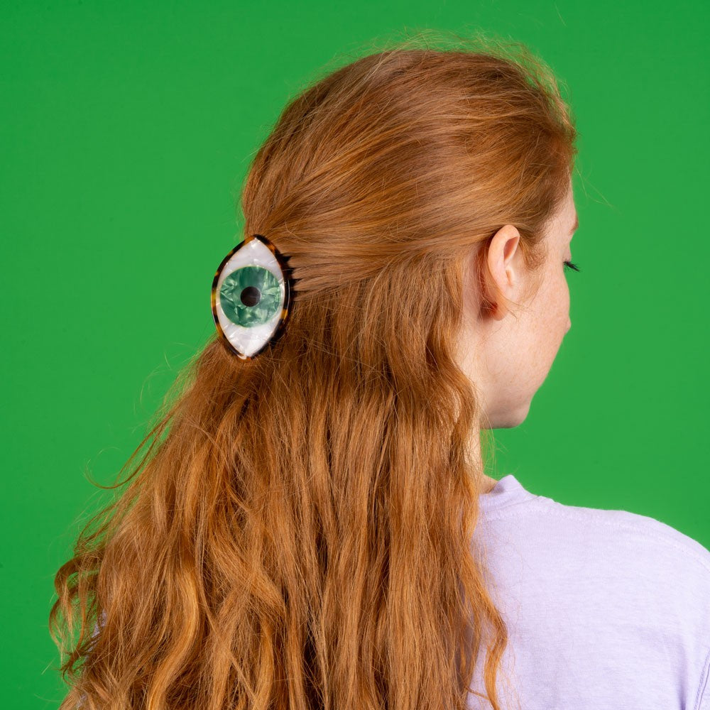 Pince à cheveux Oeil Coucou Suzette Oeil - Vert vue complémentaire 2