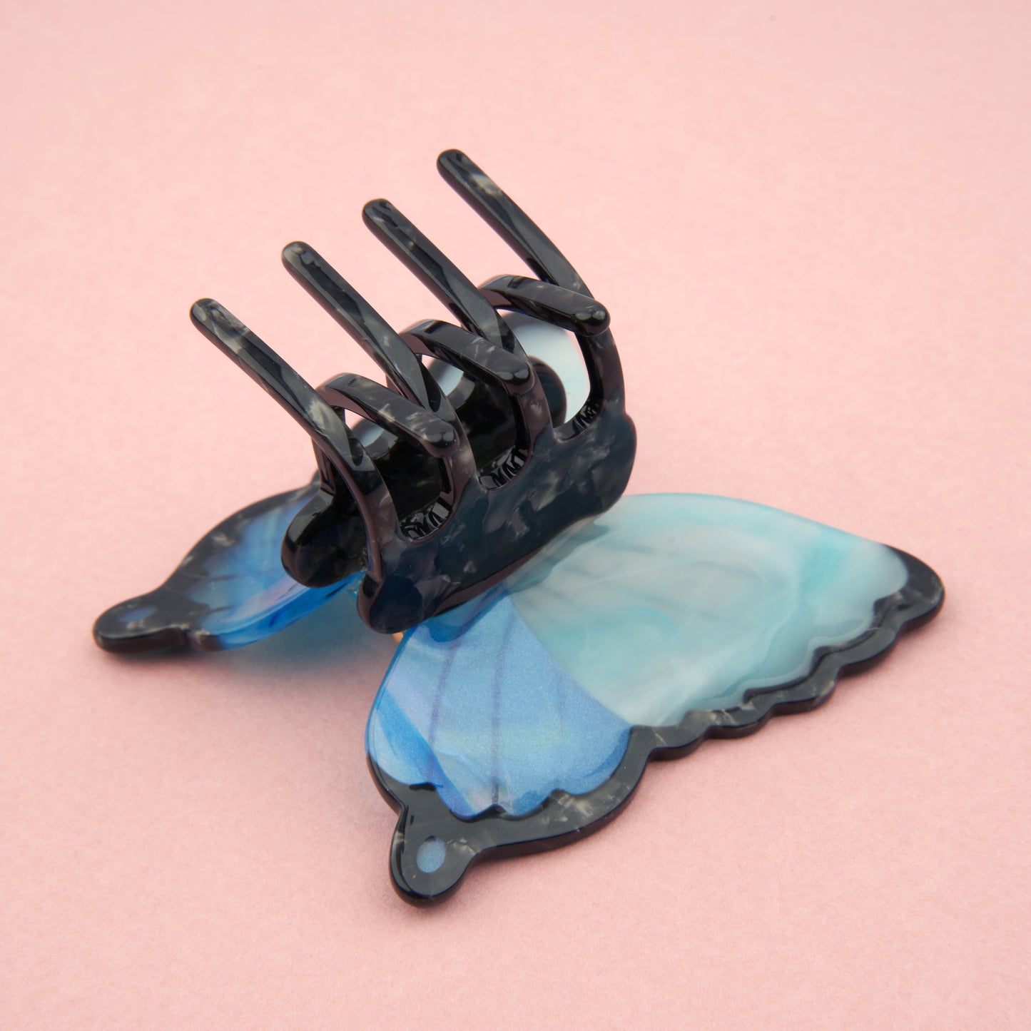 Pince à cheveux Papillon bleu Coucou Suzette vue complémentaire