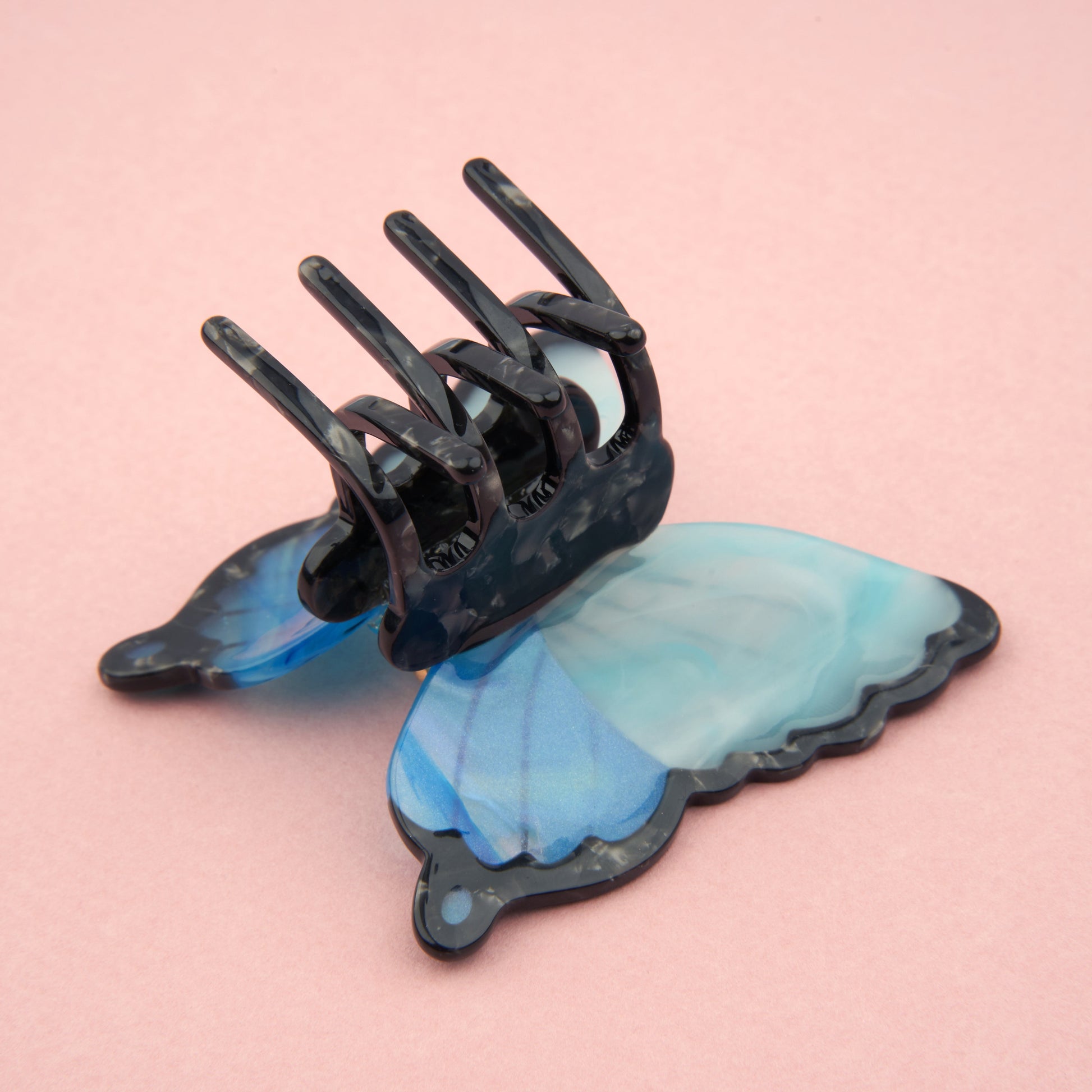 Pince à cheveux Papillon bleu Coucou Suzette vue complémentaire