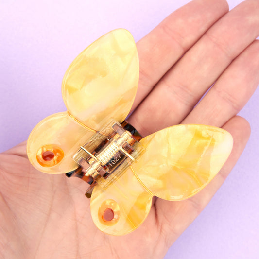 Pince à cheveux Papillon jaune Coucou Suzette vue produit