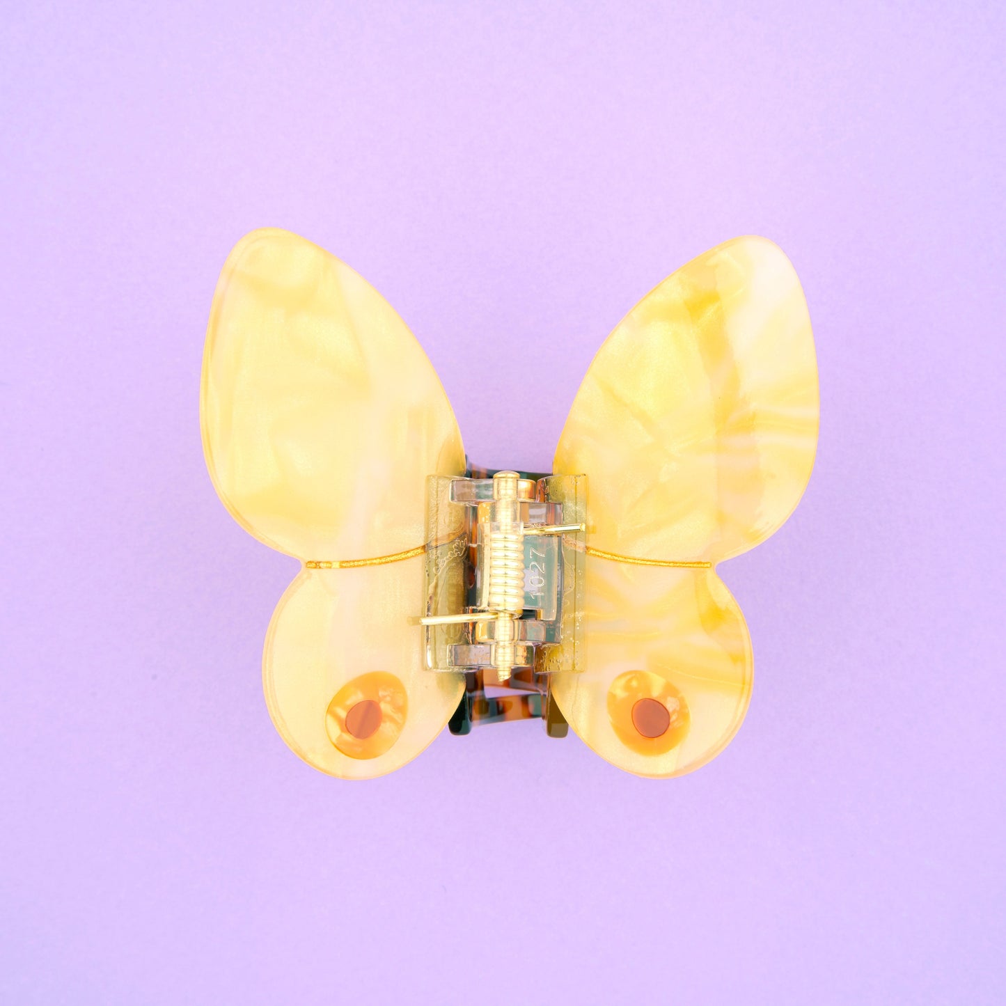 Pince à cheveux Papillon jaune Coucou Suzette vue complémentaire