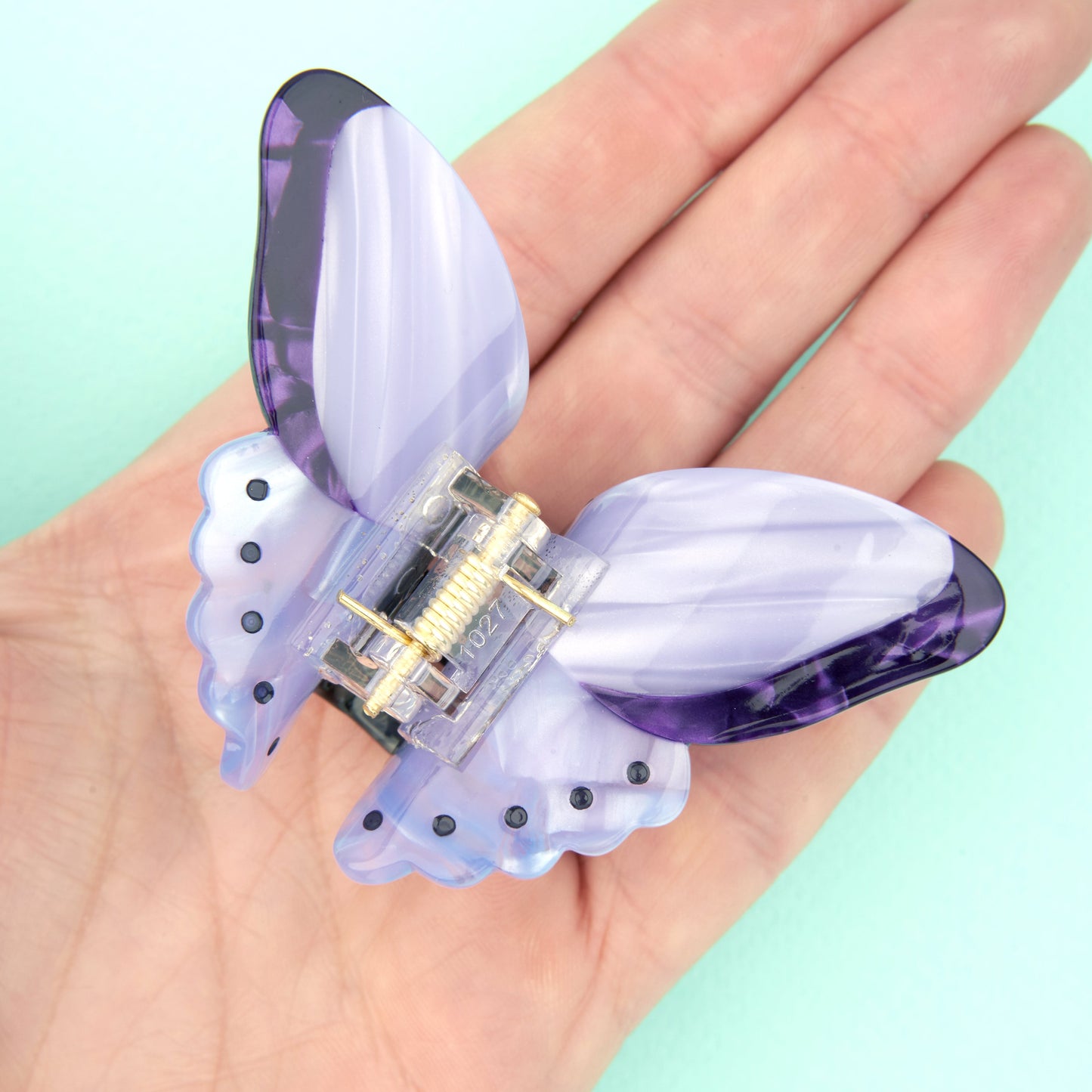 Pince à cheveux Papillon mauve Coucou Suzette vue complémentaire 2
