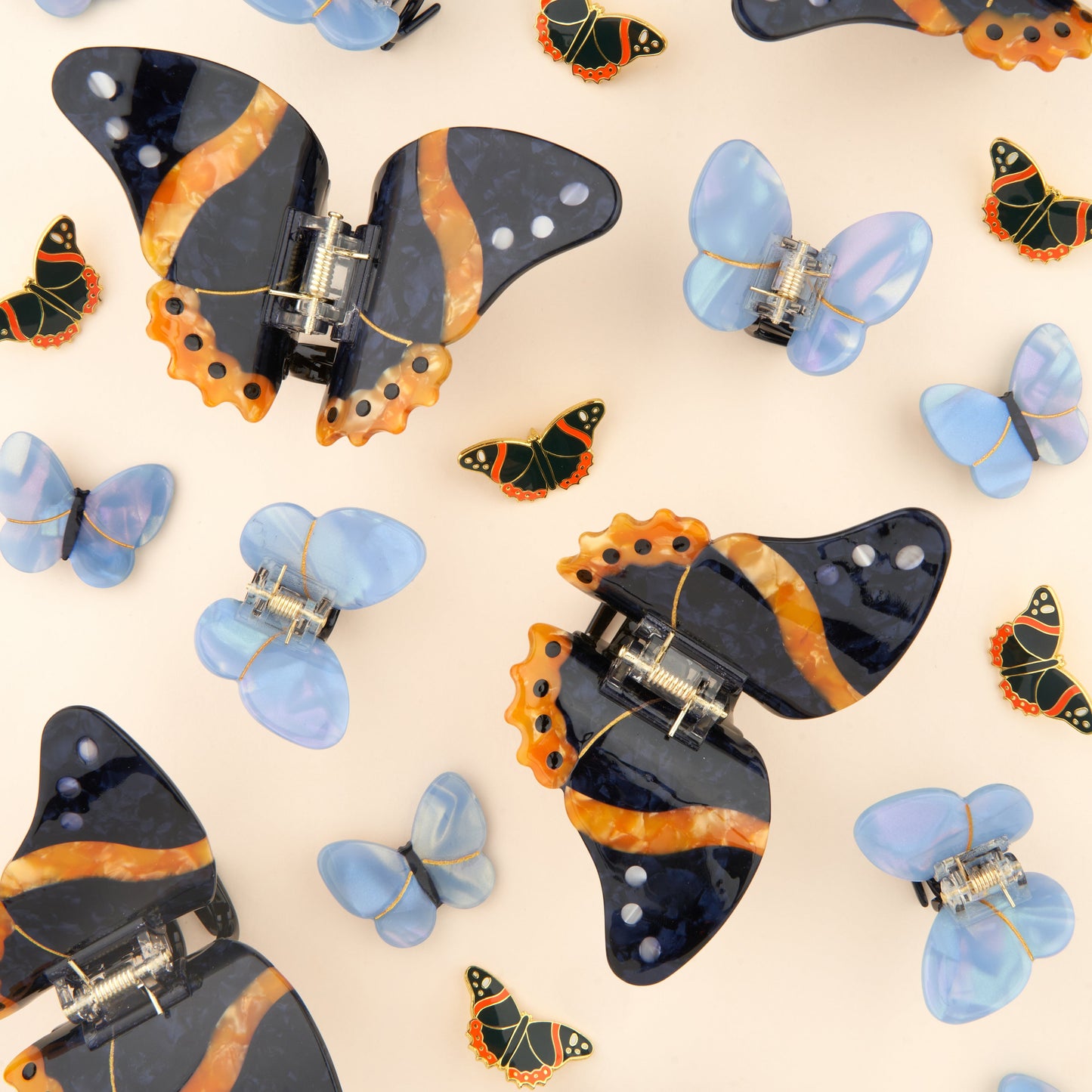 Pince à cheveux Papillon noir Coucou Suzette vue complémentaire 4